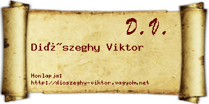 Diószeghy Viktor névjegykártya